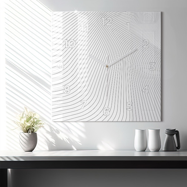 Štvorcové hodiny Abstraktné línie