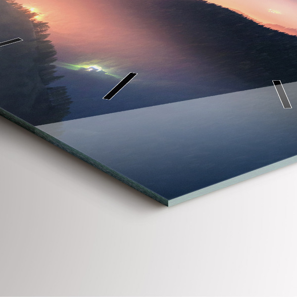 Štvorcové hodiny Krajina horských štítov