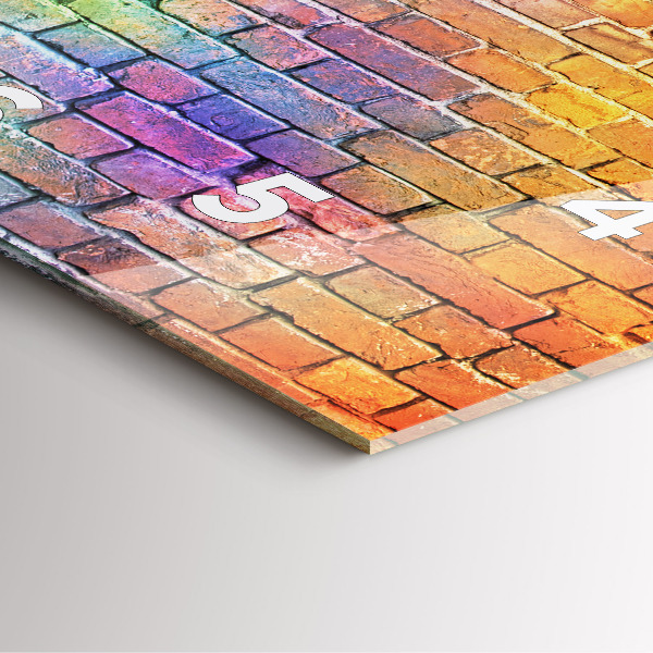 Štvorcové hodiny Maľovaná stena