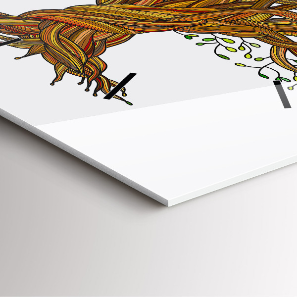 Štvorcové hodiny Strom a korene