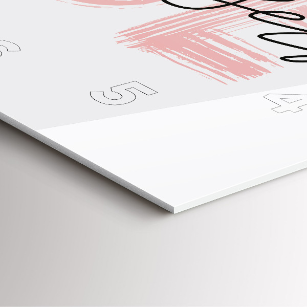 Štvorcové hodiny Nápis Buď sám sebou