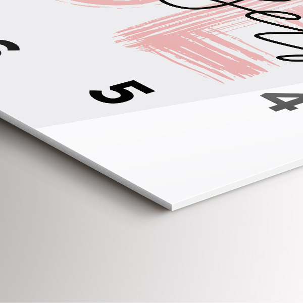 Štvorcové hodiny Nápis Buď sám sebou