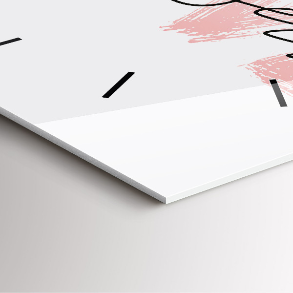 Štvorcové hodiny Nápis Milujte sa