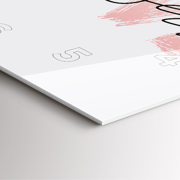 Štvorcové hodiny Nápis Milujte sa