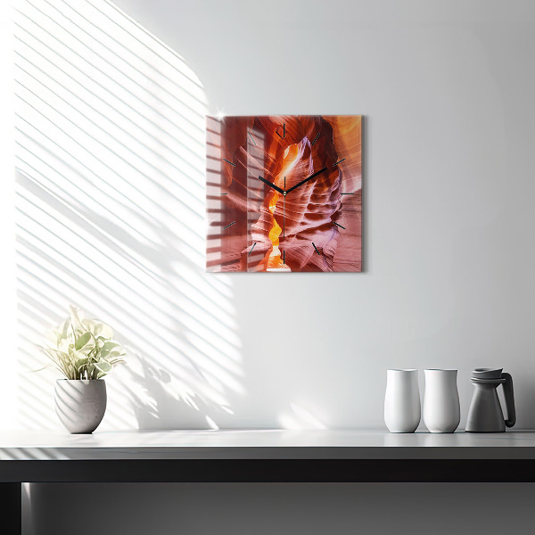 Štvorcové hodiny Pieskový kaňon