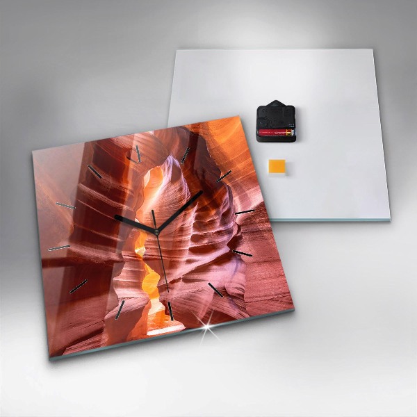 Štvorcové hodiny Pieskový kaňon