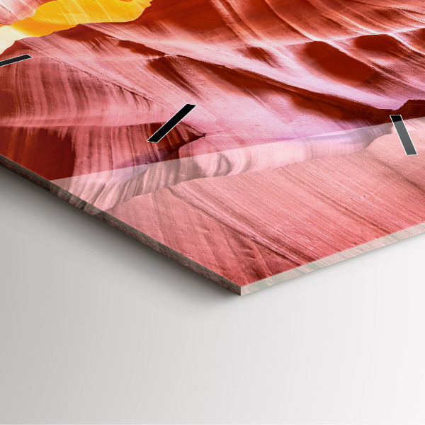 Štvorcové hodiny Pieskový kaňon