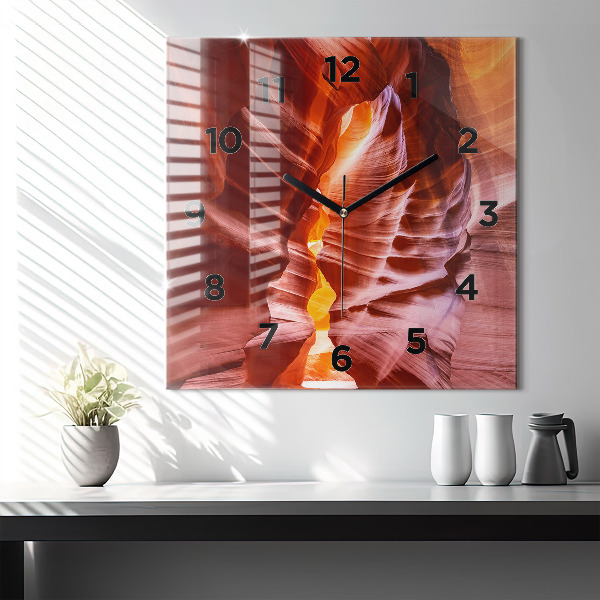 Štvorcové hodiny Pieskový kaňon