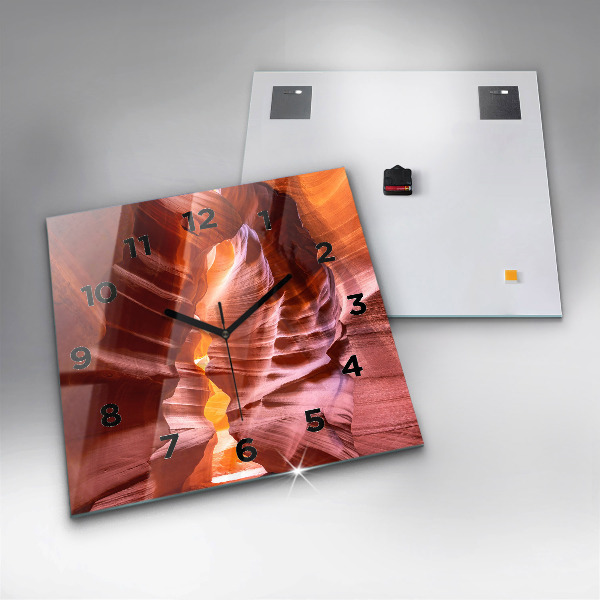 Štvorcové hodiny Pieskový kaňon