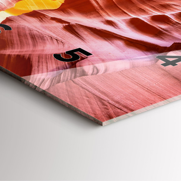 Štvorcové hodiny Pieskový kaňon