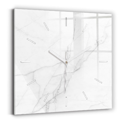 Štvorcové hodiny Dekoratívny mramor