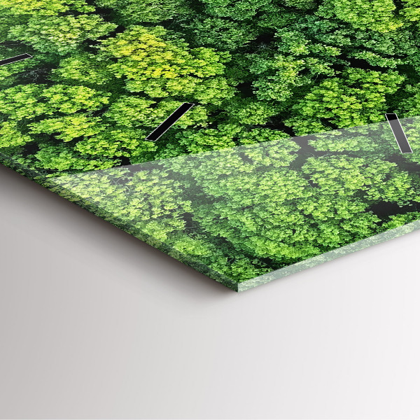 Štvorcové hodiny Les zhora