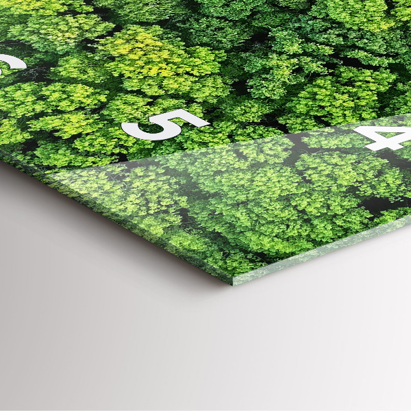 Štvorcové hodiny Les zhora