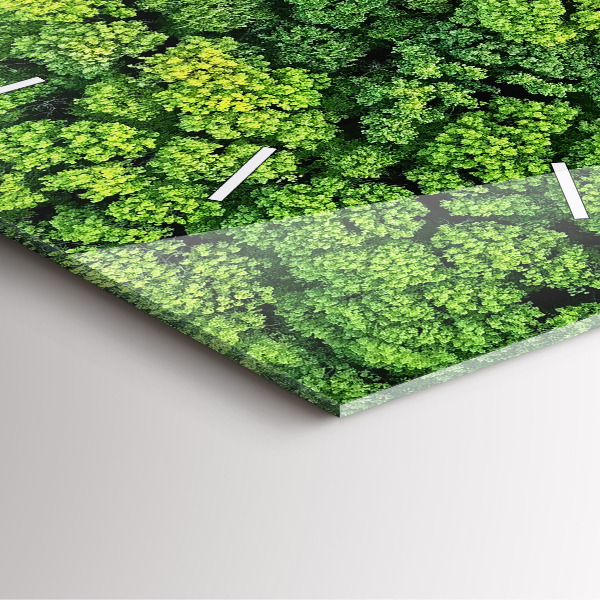 Štvorcové hodiny Les zhora