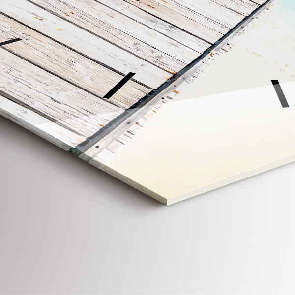 Štvorcové hodiny Tropický ostrov