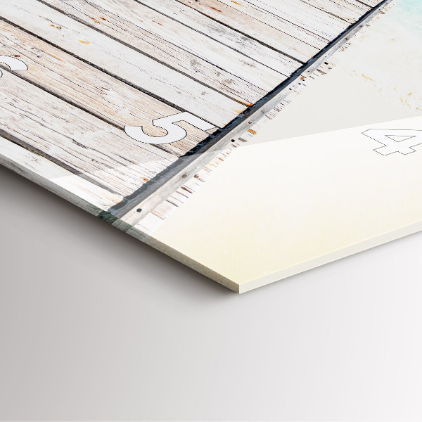 Štvorcové hodiny Tropický ostrov