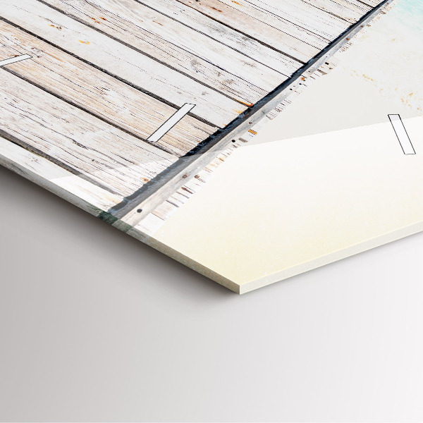 Štvorcové hodiny Tropický ostrov