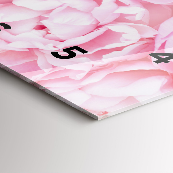 Štvorcové hodiny Kvitnúce kvety