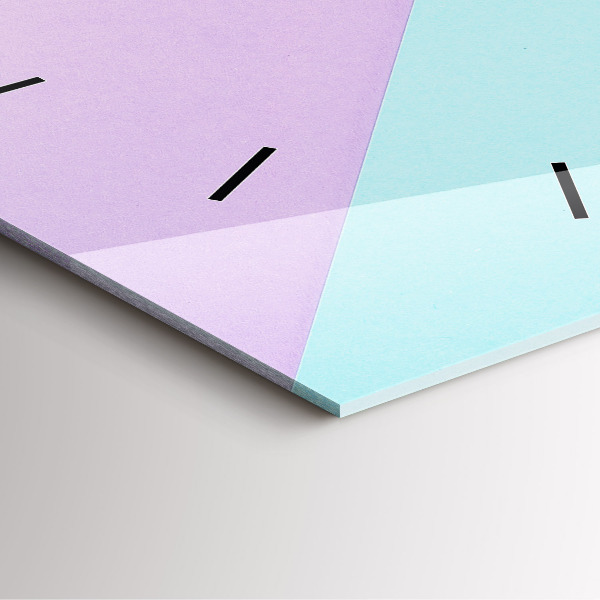 Štvorcové hodiny Pastelový vzor