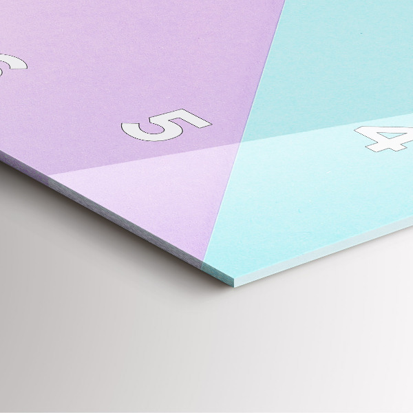 Štvorcové hodiny Pastelový vzor