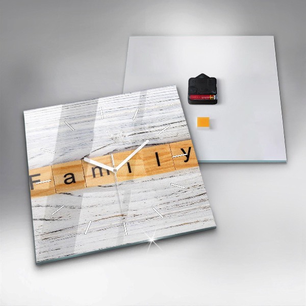 Štvorcové hodiny Rodina