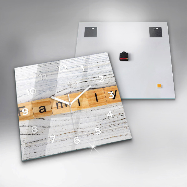 Štvorcové hodiny Rodina