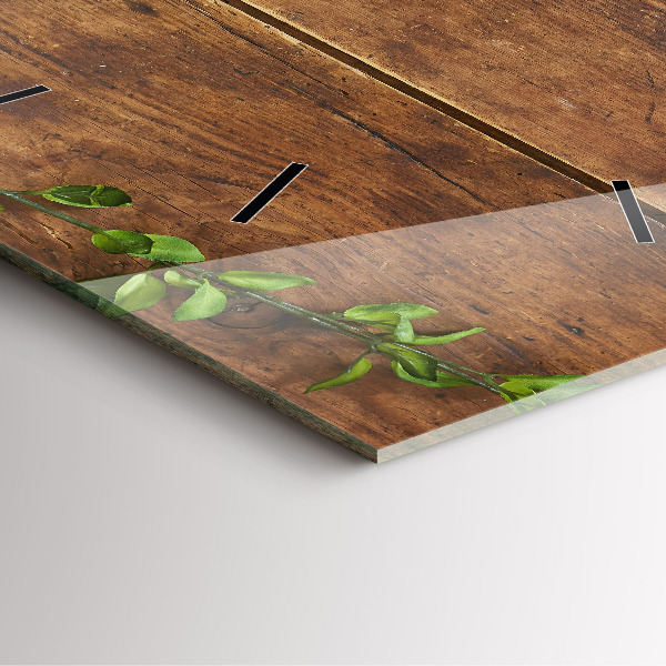 Štvorcové hodiny Rustikálne drevo