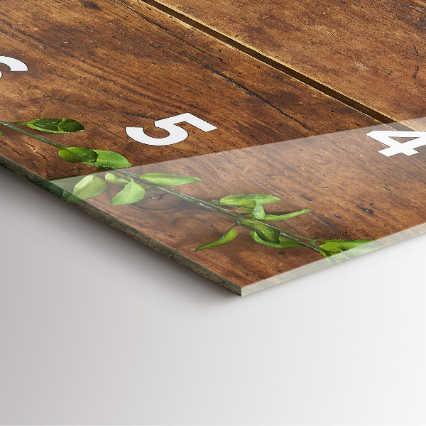 Štvorcové hodiny Rustikálne drevo