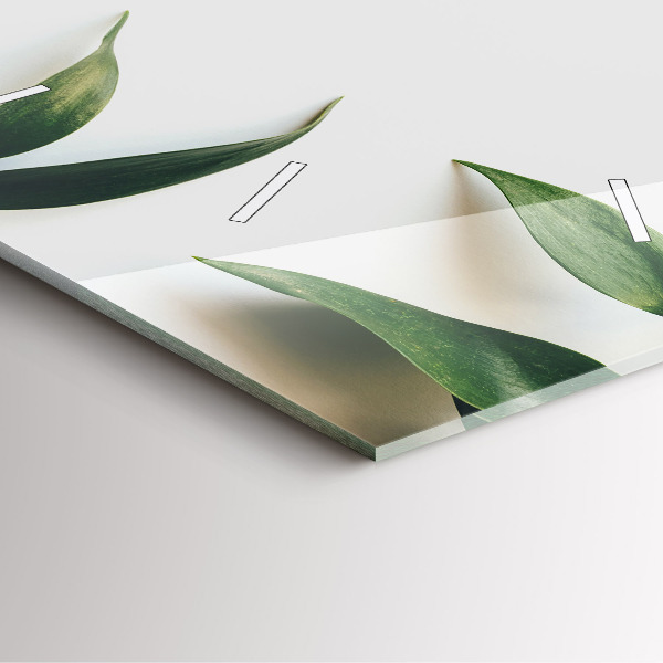 Štvorcové hodiny Rám z listov