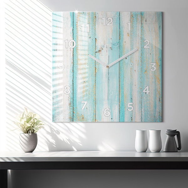 Štvorcové hodiny Modré dosky
