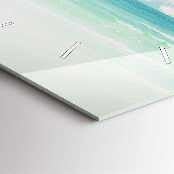 Štvorcové hodiny Morská krajina