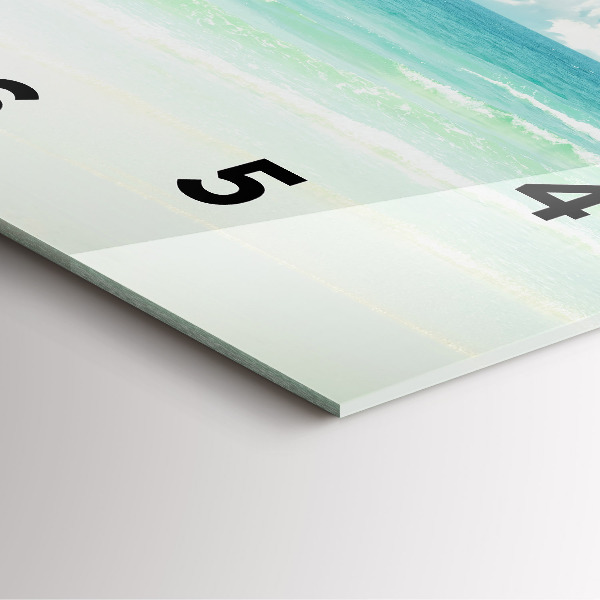 Štvorcové hodiny Morská krajina