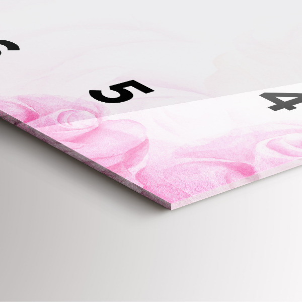 Štvorcové hodiny Abstraktné ruže