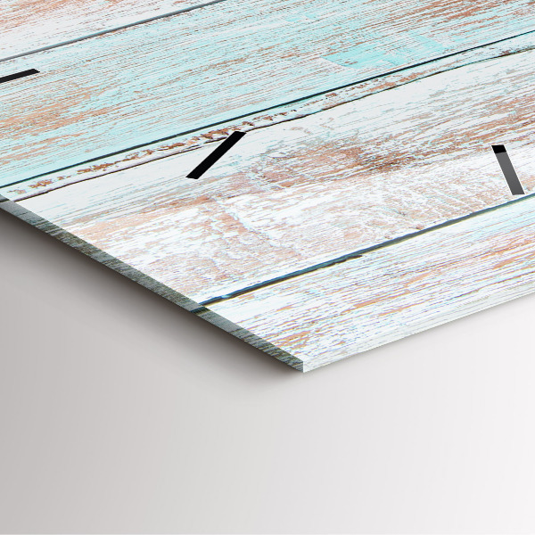 Štvorcové hodiny Pastelové drevo