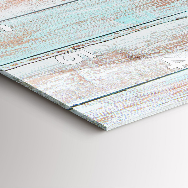 Štvorcové hodiny Pastelové drevo