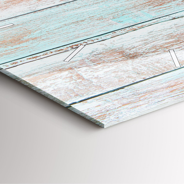 Štvorcové hodiny Pastelové drevo