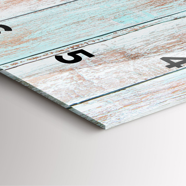 Štvorcové hodiny Pastelové drevo