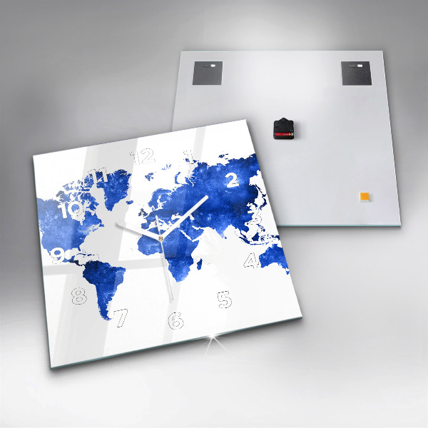 Štvorcové hodiny Vesmírna mapa sveta