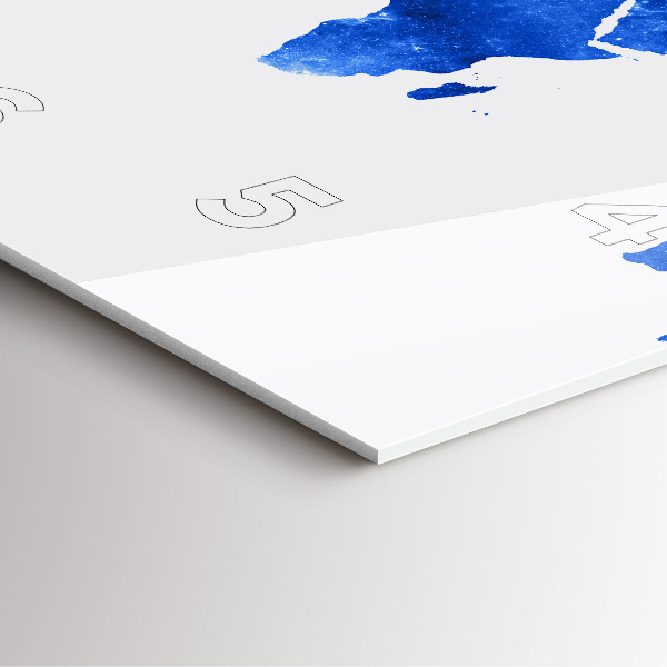 Štvorcové hodiny Vesmírna mapa sveta