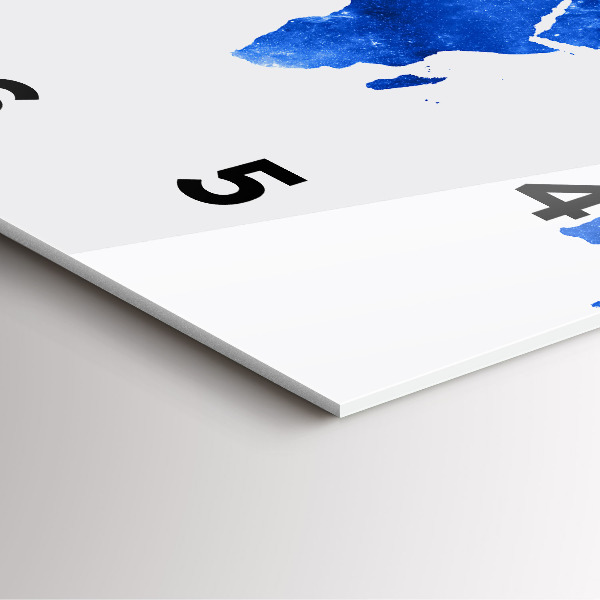 Štvorcové hodiny Vesmírna mapa sveta