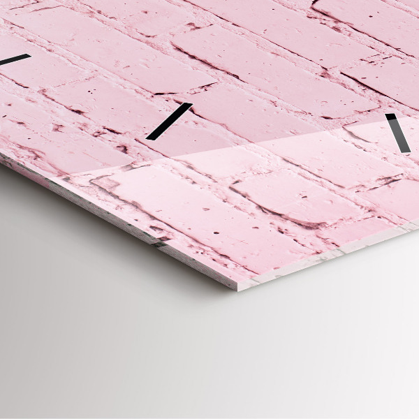 Štvorcové hodiny Tehlová stena