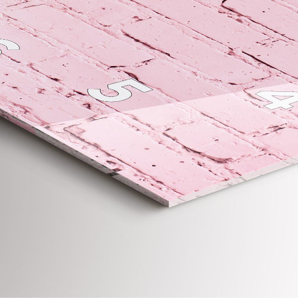 Štvorcové hodiny Tehlová stena