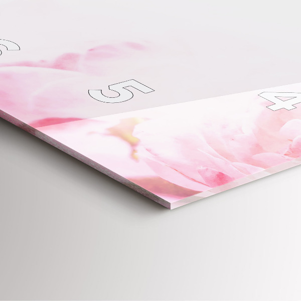 Štvorcové hodiny Kvitnúce kvety