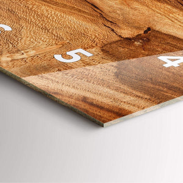 Štvorcové hodiny Textúra dreva