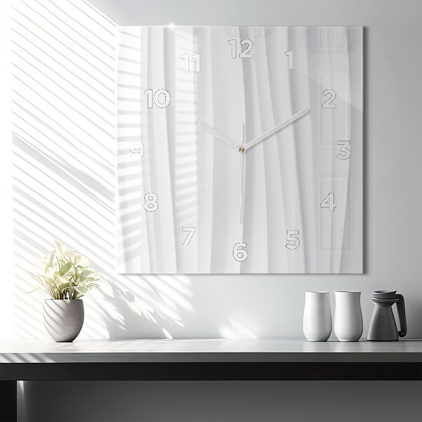 Štvorcové hodiny Textúra vĺn