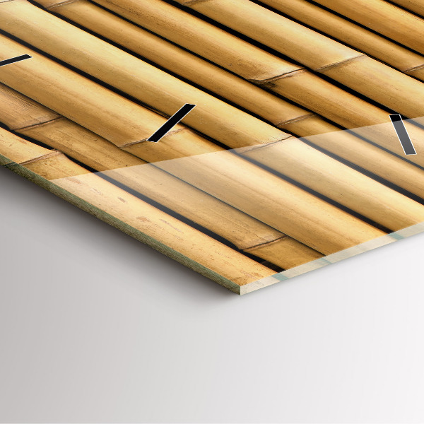 Štvorcové hodiny Bambusové palice