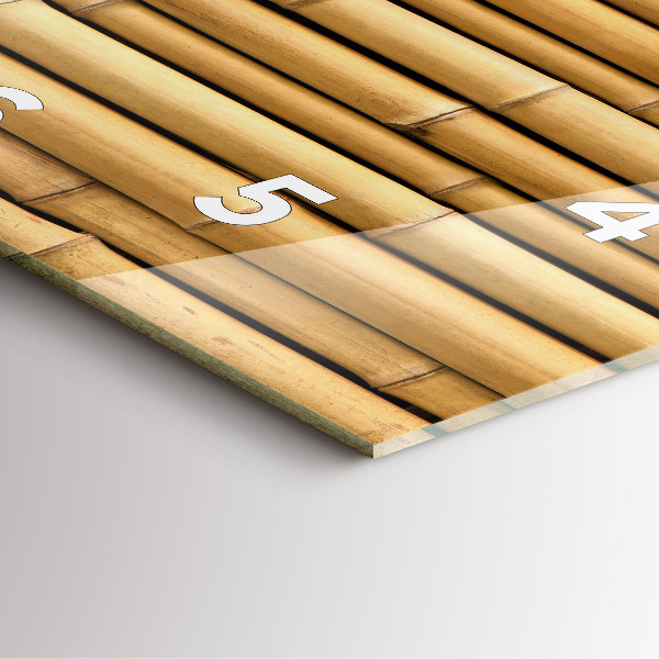 Štvorcové hodiny Bambusové palice