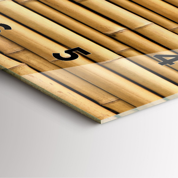 Štvorcové hodiny Bambusové palice