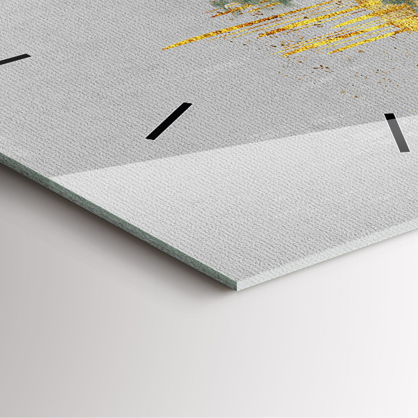 Štvorcové hodiny Dekoratívny vzor