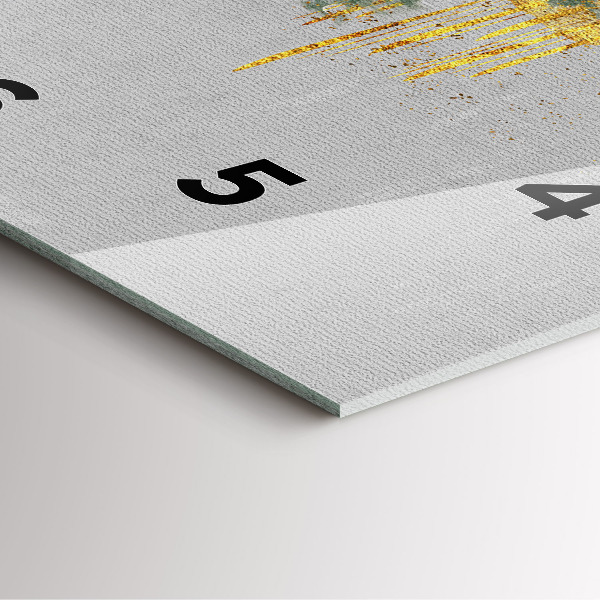 Štvorcové hodiny Dekoratívny vzor